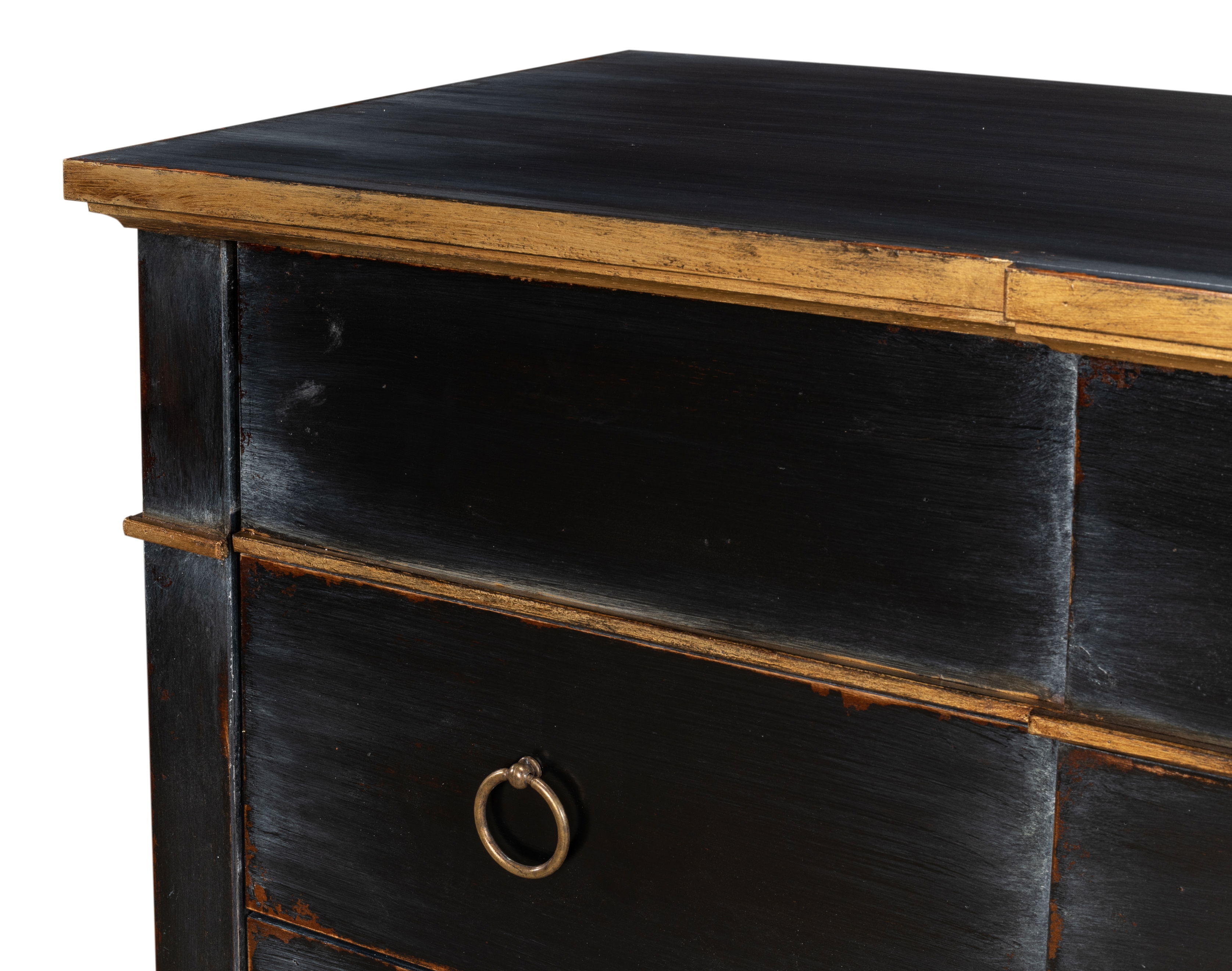 Azzalene Single Dresser  Black W/Gold large image 
