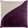 Cotton Velvet Accent Pillow Down, Decorative Pillow by Surya, 22" length x 22" width thumbnail