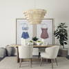 Marimba 40 L x 40 W x 24 H Natural Cane 6 Tier Chandelier, by Mercana, 40" length x 40" width x 24" height thumbnail 2