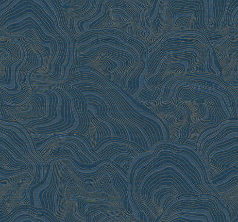 Geodes Navy Wallpaper