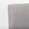 Palisades Curved Back Dining Side Chair | Grey Fabric with Brown Wood, Dining Chair by Mercana, 23.75" length x 28" width x 36" height thumbnail 11
