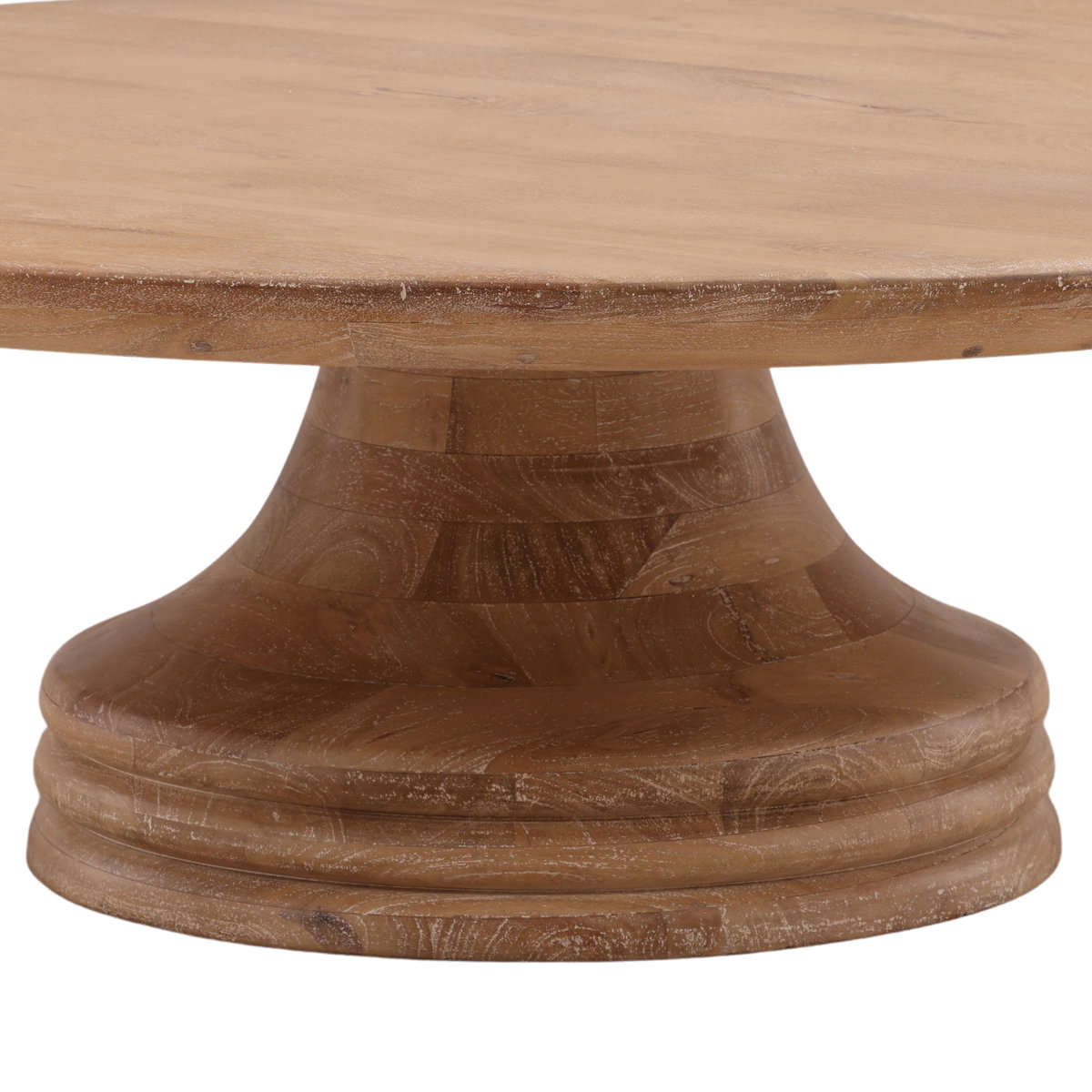 Meylin Coffee Table Light Natural, by Dovetail, 48" width x 16" height x 48" depth View 4