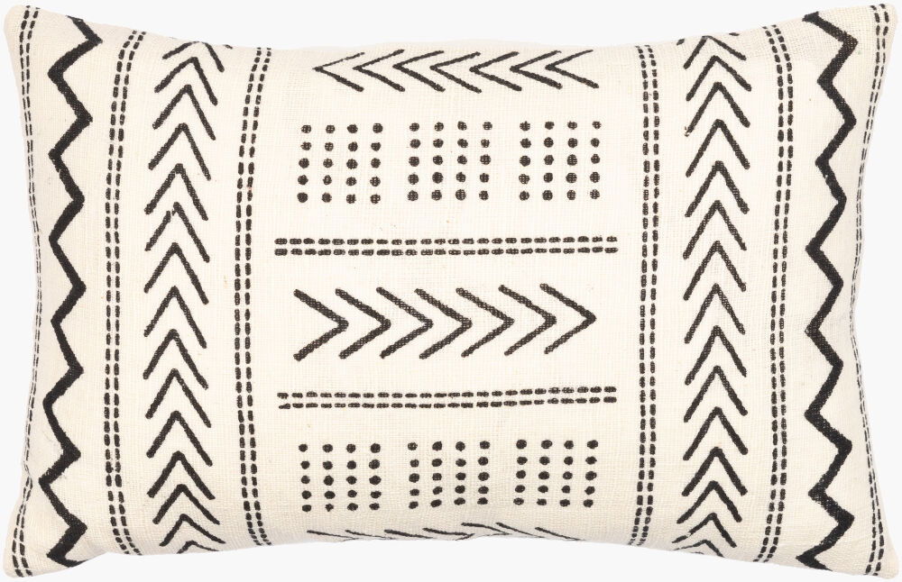 Malian Lumbar Pillow, Decorative Pillow by Surya, 14" length x 22" width