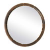 Auger Amber Glass Round Mirror, by Uttermost, 44.75" width x 44.75" height x 1.5" depth thumbnail 5