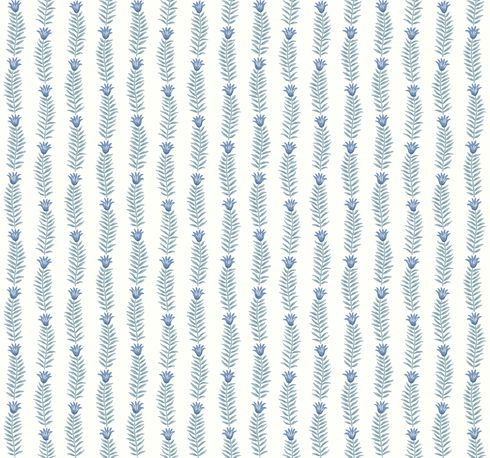 Eden White & Blue Wallpaper