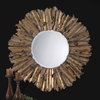 Hemani Antique Gold Mirror, by Uttermost, 3'6.75" width x 3'6.75" height x 2.75" depth thumbnail 2