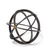 Galenna II (Medium) 9L x 9W Black Metal Circular Decorative Orb, Decorative Object by Mercana, 8.86" length x 8.86" width x 8.86" height thumbnail 1