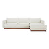 Vernon Right Sectional White, Sectional Sofa by Moe's Home, 112" width x 30.7" height x 63" depth thumbnail 1