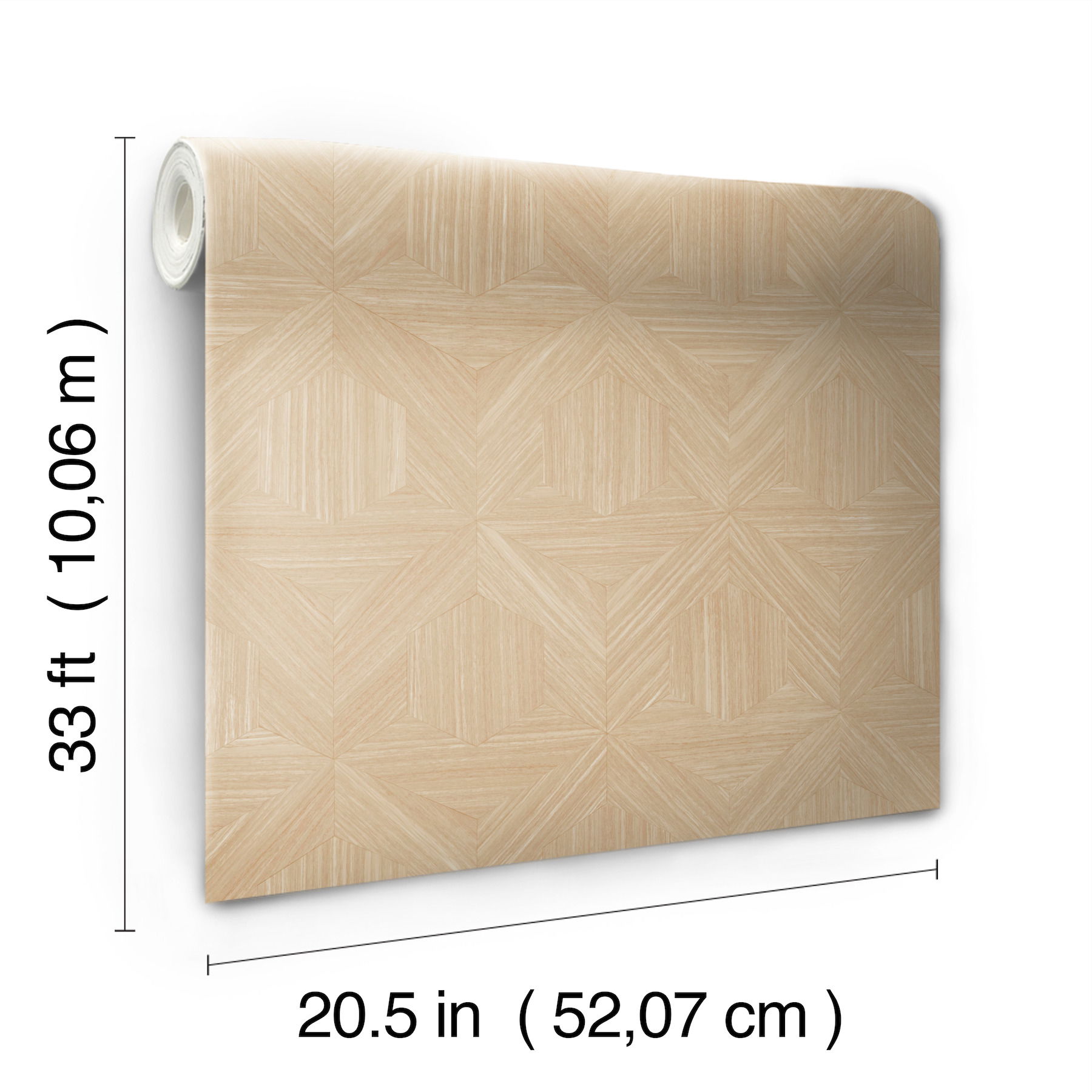 Parquet Tan Wallpaper large image 