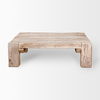 McArthur 48x48 Square Reclaimed Solid Wood Coffee Table, by Mercana, 48" length x 48" width x 14" height thumbnail 4