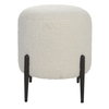 Arles White Shearling Ottoman, by Uttermost, 16" width x 18" height x 16" depth thumbnail 1