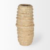 Kamli Small Beige Paper Mache Vase thumbnail 4