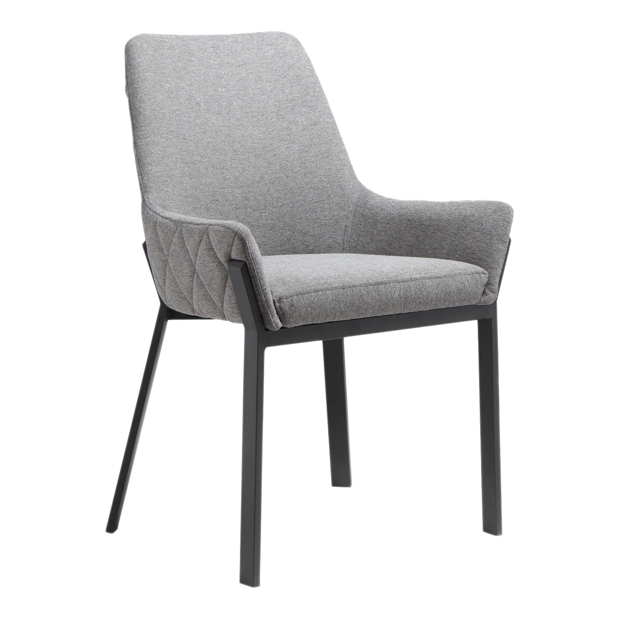 Lloyd Dining Chair Dark Grey - Set Of Two, by Moe's Home, 22" width x 34" height x 23" depth View 4