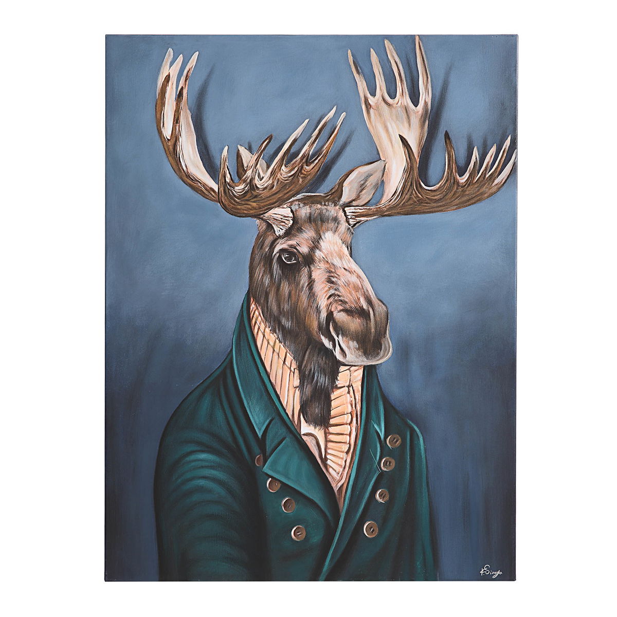 Leandre  Canvas Art, Painting by Renwil, 48" height x 1.5" depth View 1