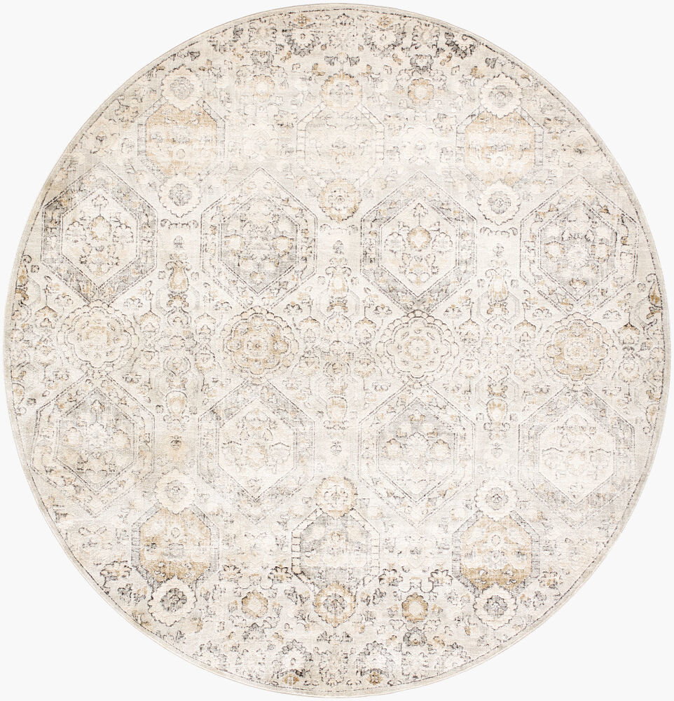 Indigo Machine Woven Rug, by Surya, 7'3.79" length x 7'3.79" width