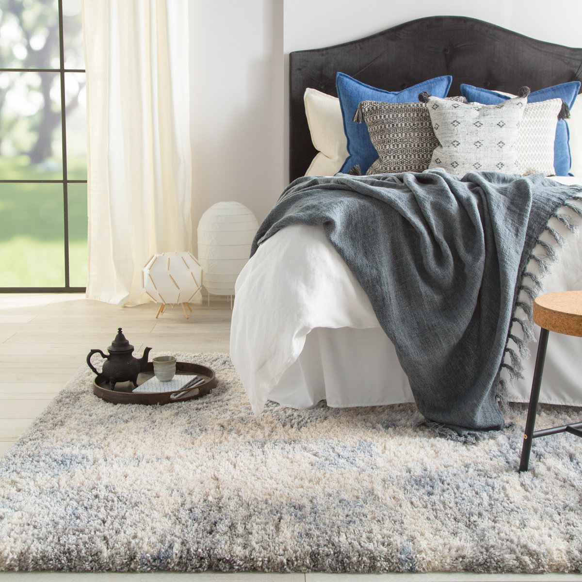 Jaipur Living Harmony Abstract Light Gray/ Blue Area Rug (5'3'X7'7'), 7'7" length x 5'3" width x 1.75" height View 7