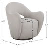 Wander Fabric Swivel Chair, Furniture by Uttermost, 28.25" width x 32.75" height x 33.5" depth thumbnail 3