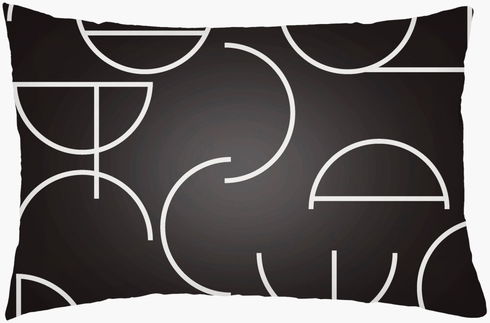 Modern Circles Lumbar Pillow