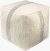 Wheeler Pouf, Ottoman by Surya, 18" width x 18" height thumbnail