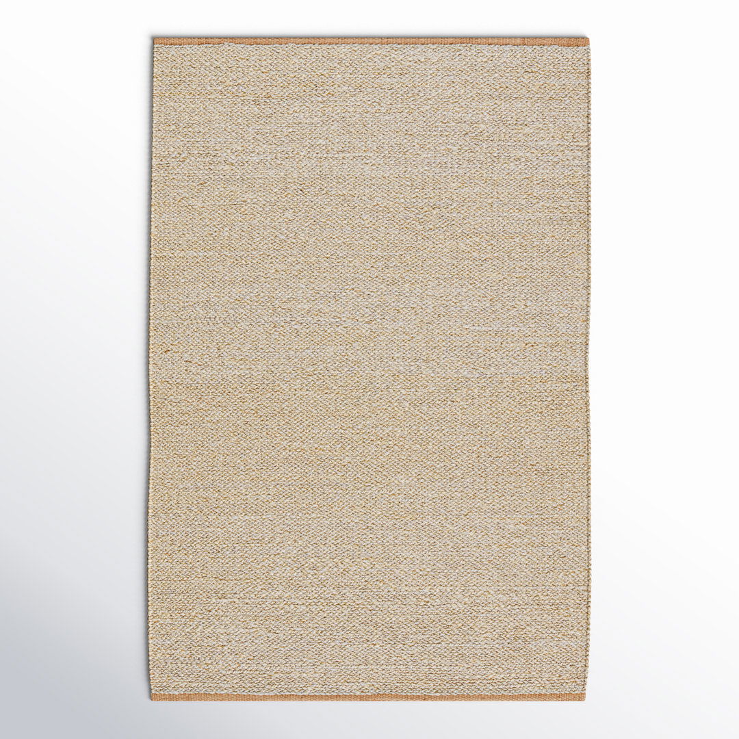 Murrel Handmade Solid Brown Area Rug (8'X10') large image 