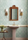 Pineapple Damask Light Blue Wallpaper thumbnail 1