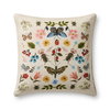 Rifle Paper Co. x Loloi Curio Garden Pillow, Decorative Pillow, 22" length x 22" width thumbnail 1