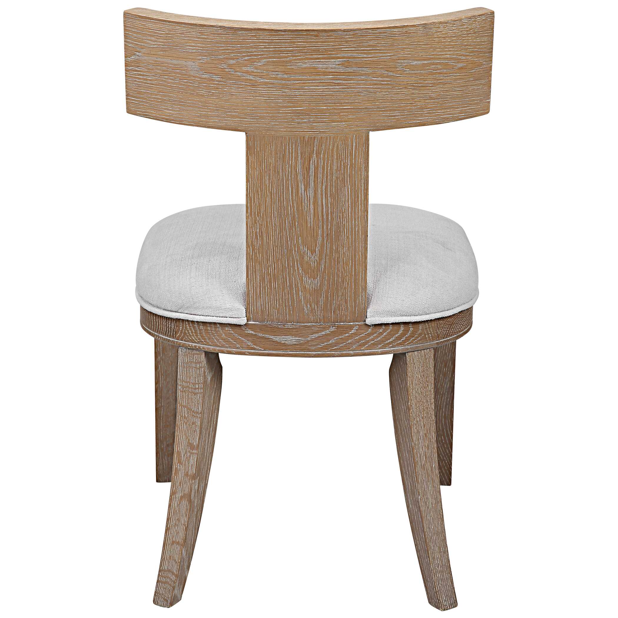 Idris Armless Chair Natural, Furniture by Uttermost, 20.5" width x 34" height x 23.25" depth View 7
