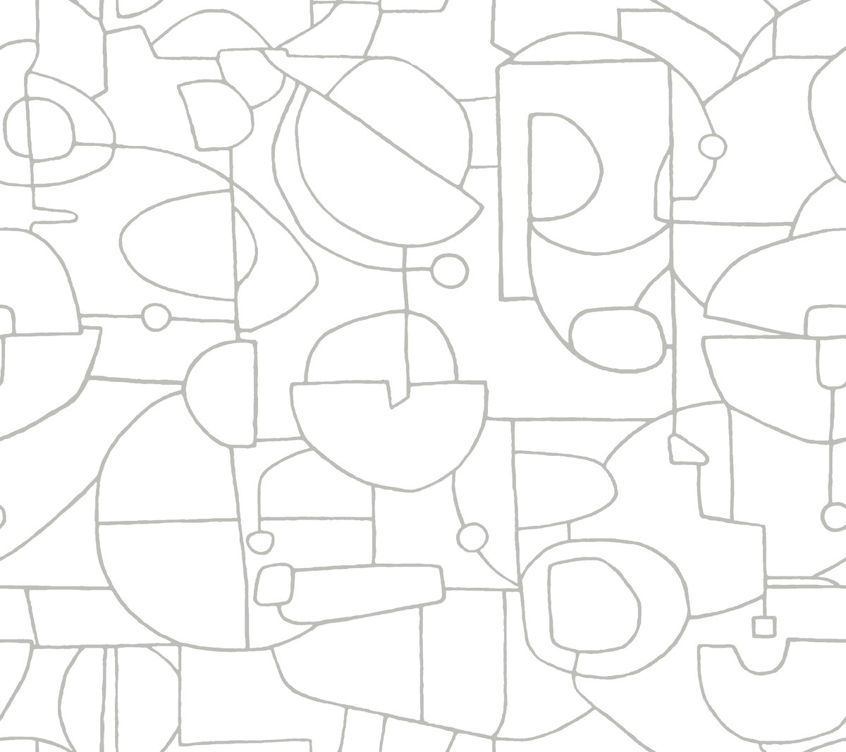 Robotics Grey Peel & Stick Wallpaper, by York Wall, 20' length x 2'3" width x 0.02" depth