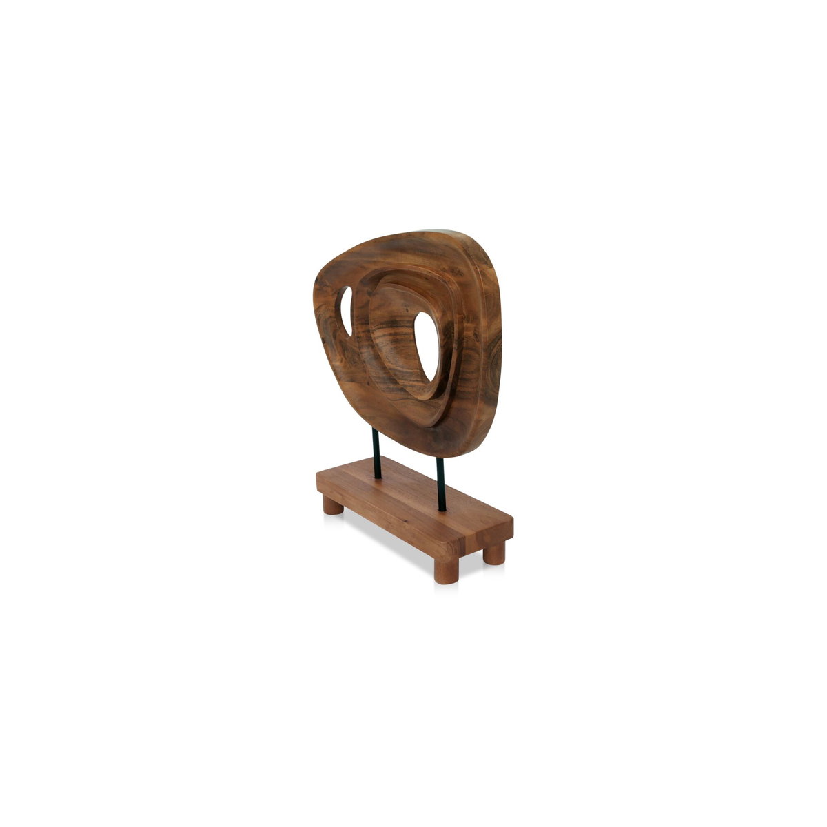 Saddler Sculpture Natural Acacia, Figurines & Statue by Moe's Home, 14" width x 15" height x 4.5" depth View 3