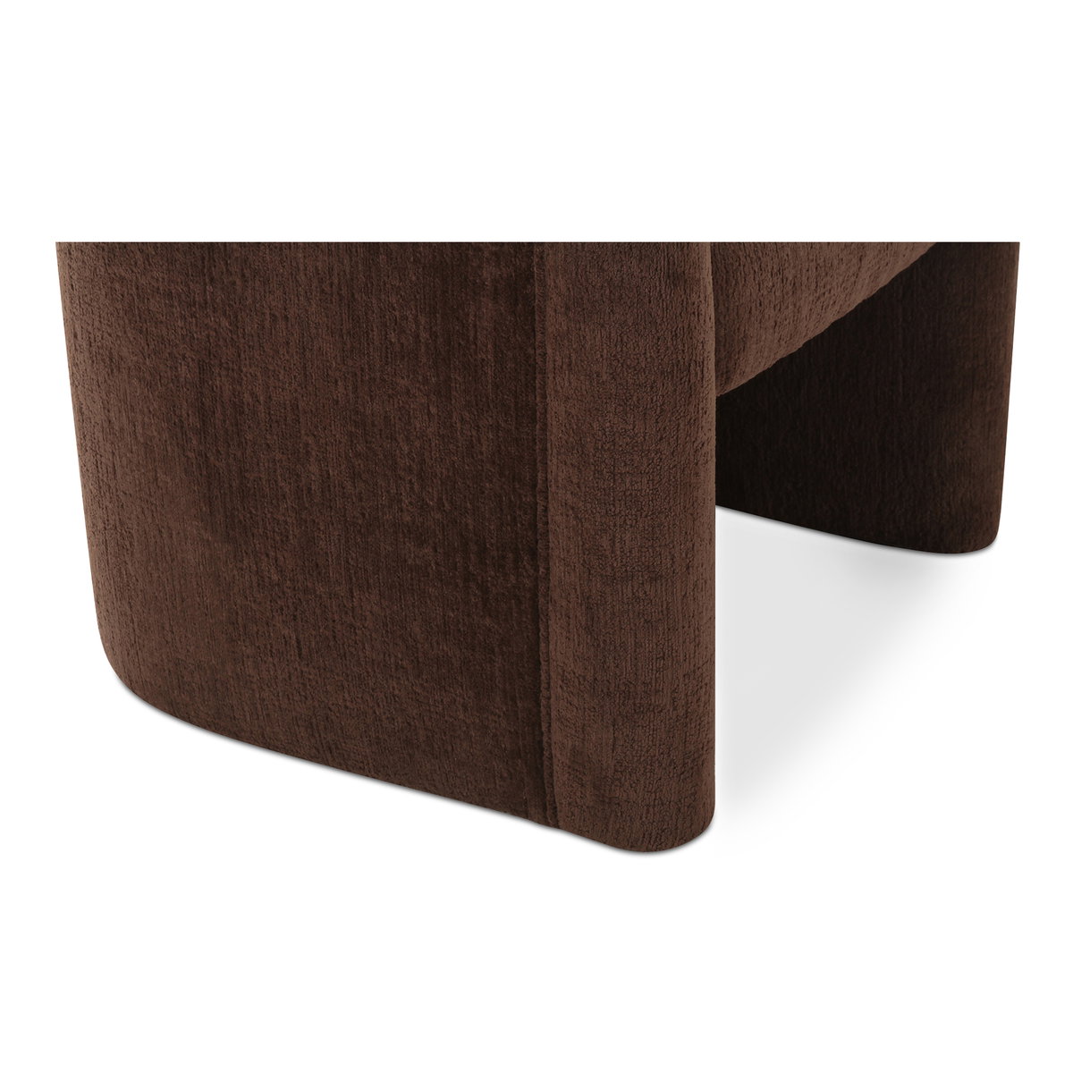 Mesto Rolling Dining Chair Dark Brown, by Moe's Home, 26" width x 32.5" height x 25.6" depth View 7