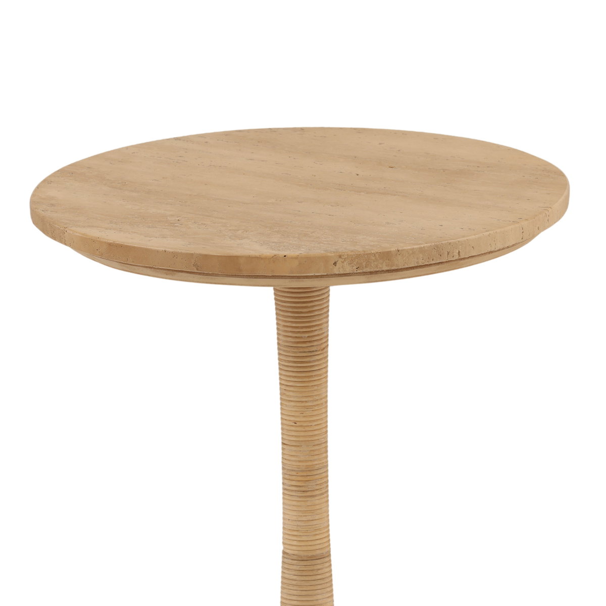Martine Side Table Natural, Side & End Table by Dovetail, 18" width x 22.1" height x 18" depth View 3