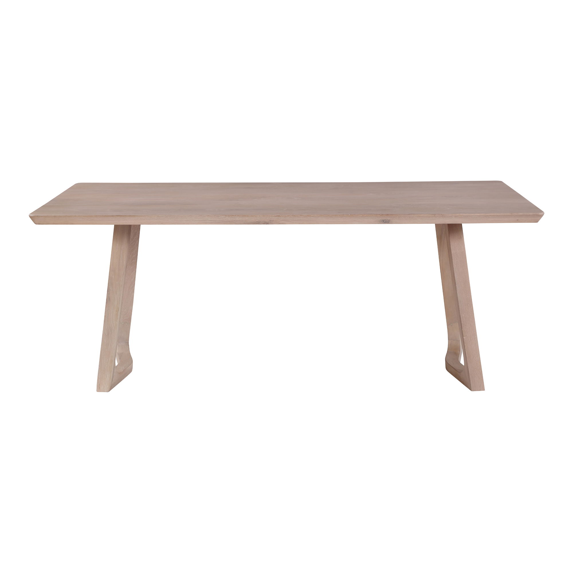 Silas Dining Table White Oak, by Moe's Home, 76" width x 29.5" height x 36" depth View 2