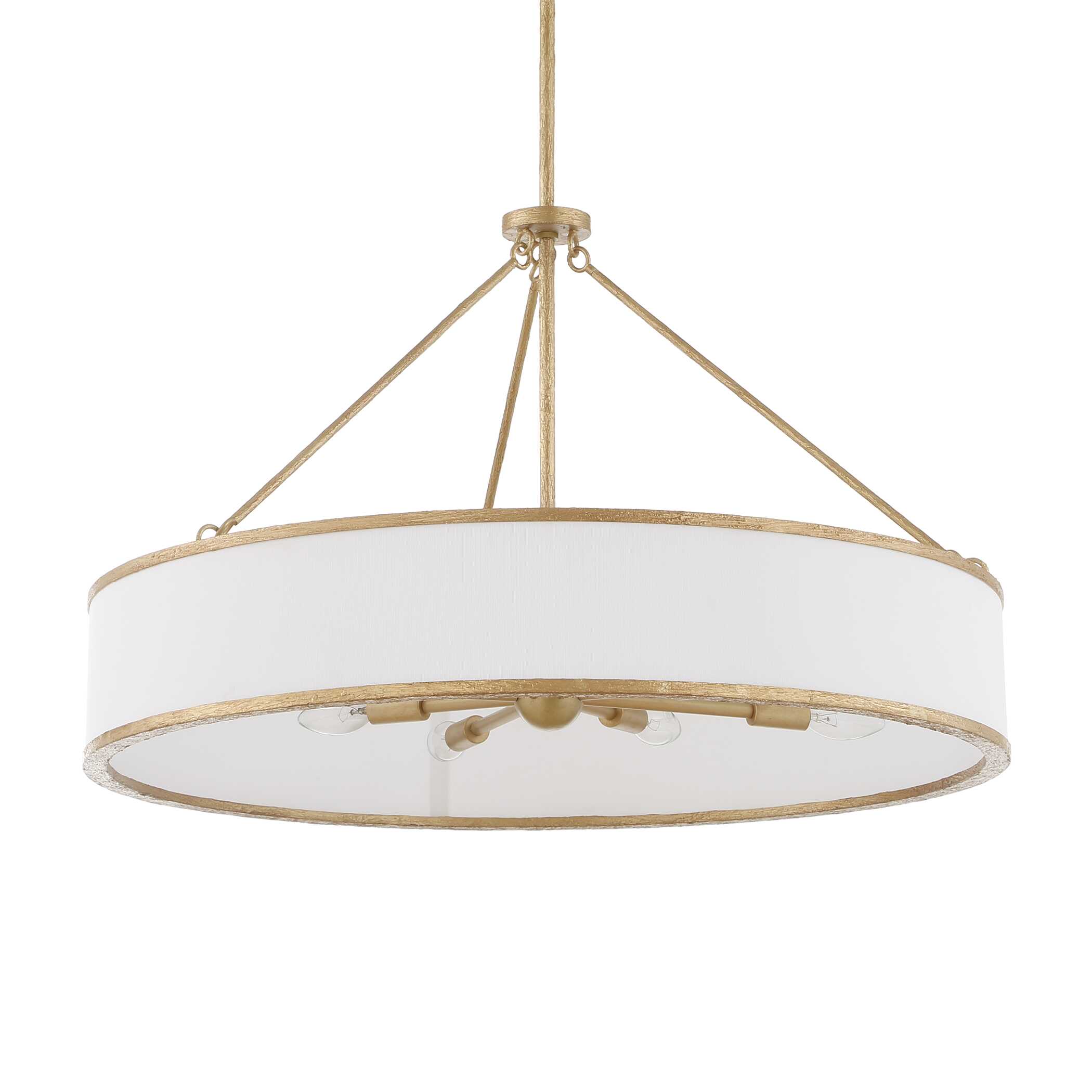 Algiers 8 Light Drum Pendant, Ceiling Light by Uttermost, 19" height x 30" diameter View 5
