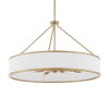 Algiers 8 Light Drum Pendant, Ceiling Light by Uttermost, 19" height x 30" diameter thumbnail 5