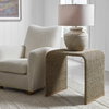 Calabria Woven Seagrass End Table, Side & End Table by Uttermost, 24" width x 24" height x 20" depth thumbnail 2