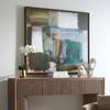 Green Fields Framed Abstract Canvas, Art by Uttermost, 54.7" width x 48.7" height x 2" depth thumbnail 3