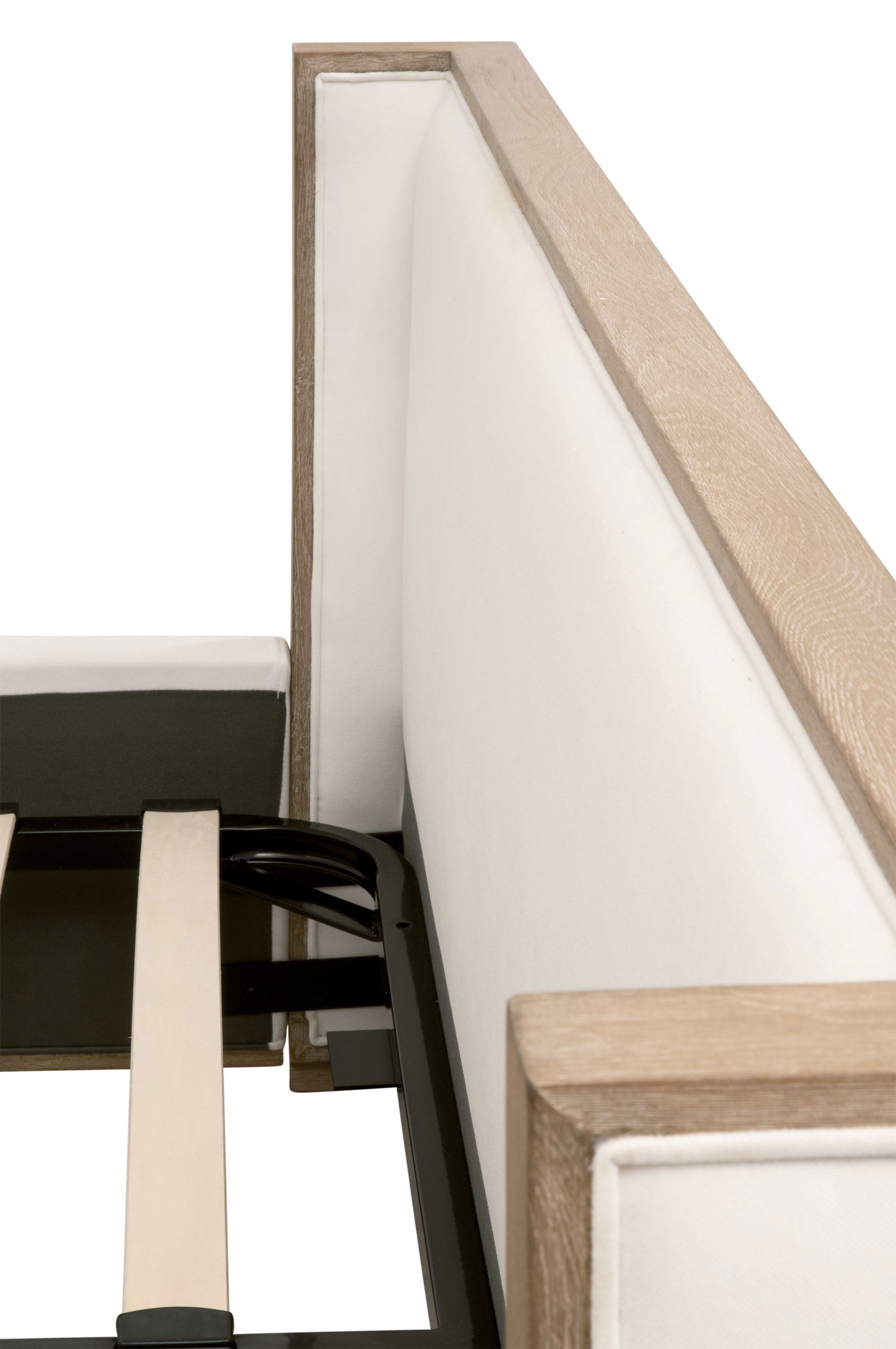 Tailor Shelter Cal King Bed, by Essentials for Living, 79" width x 62.5" height x 91.5" depth View 12