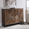 Evros Reclaimed Wood 2 Door Cabinet, Furniture by Uttermost, 52" width x 39" height x 18" depth thumbnail 6