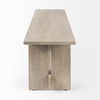 Aida 18H Light Gray Wood Dining Bench thumbnail 6
