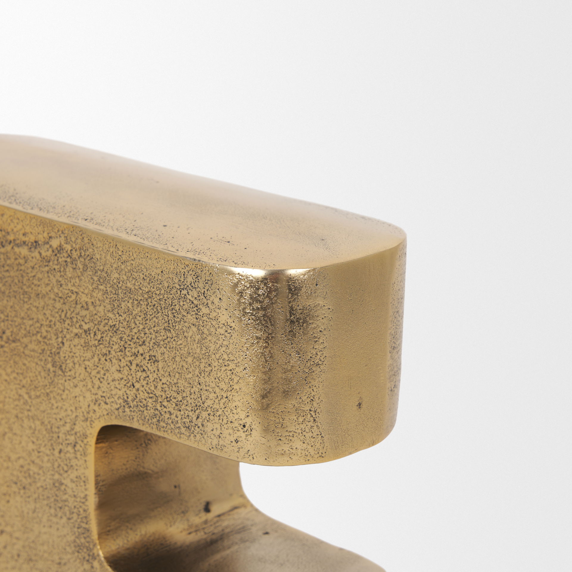 Renni Antiqued Brass Large Decorative Sculpture, Decorative Object by Mercana, 8.5" length x 2.75" width x 9.75" height View 7