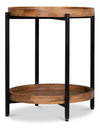 Profile Round End Table, by Sarreid, 1'10" length x 1'10" width x 2' height thumbnail 4