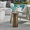 Oslo Brass Outdoor Accent Table, Outdoor Table by Uttermost, 1'2" width x 1'9" height x 1'2" depth thumbnail 4