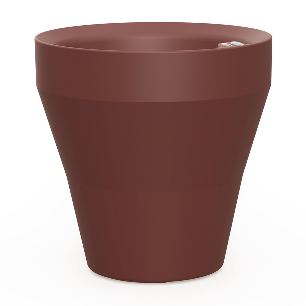 TruDrop Rim Modern Self Watering Planter, by Crescent Garden, 18" width x 18" height x 18" depth View 1