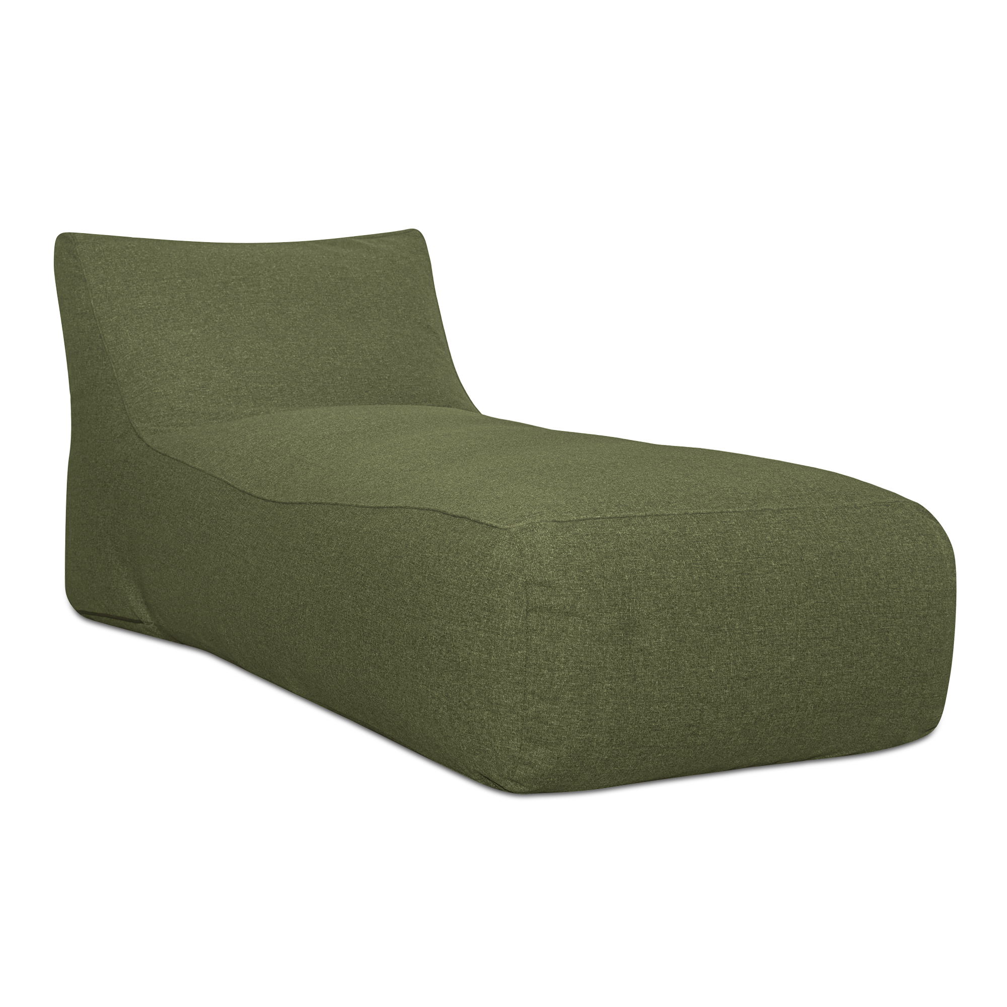 Lirio Outdoor Chaise Green, Chaise Lounges & Daybed by Moe's Home, 39" width x 31.5" height x 78" depth View 2