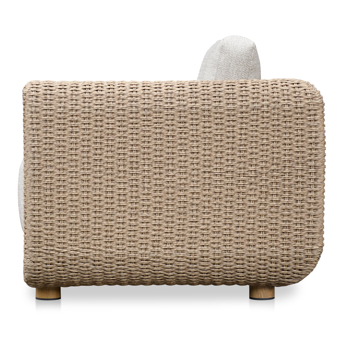 Soma Outdoor Accent Chair Natural, Outdoor Chair by Moe's Home, 3'4" width x 2'2" height x 2'11" depth View 3