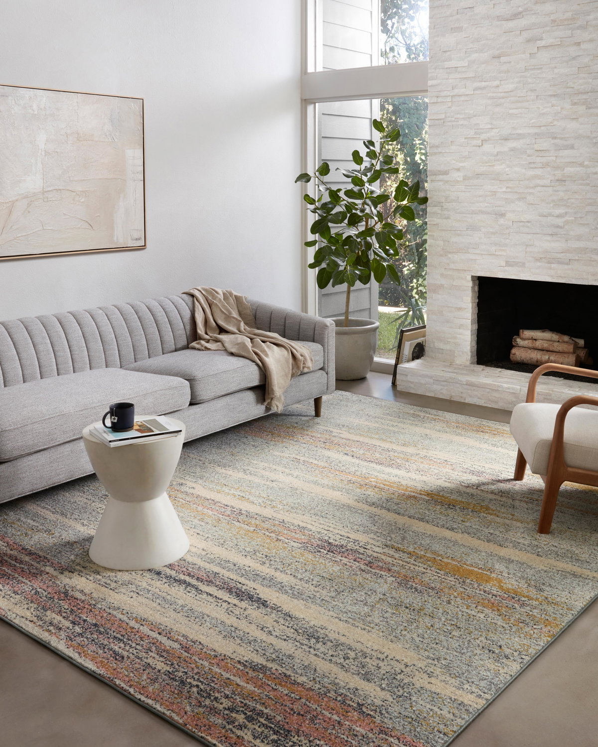 Loloi II Bowery Rug, 1'6" length x 1'6" width View 3