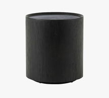 Online Designer Other Simona Round Accent Table, Large 18", Ebony & Bluestone