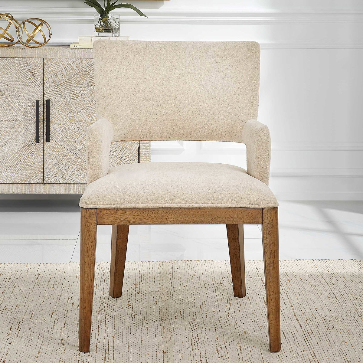 Aspect Mid-Century Dining Chair, by Uttermost, 23" width x 35.5" height x 27" depth View 4