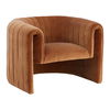 Bobbie Occasional Chair Ginger, Accent Chair by Dovetail, 38" width x 28.25" height x 33" depth thumbnail 1