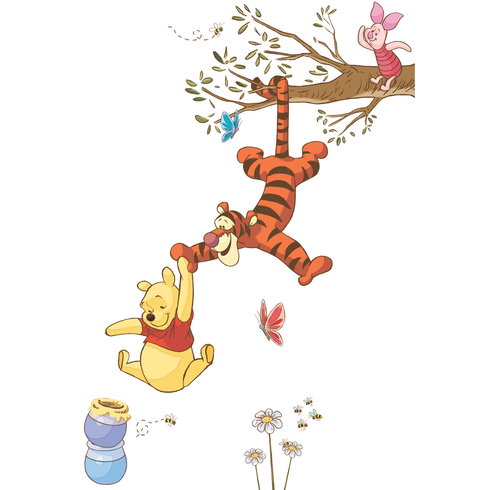 Winnie The Pooh Swinging For Honey Giant Wall Decals